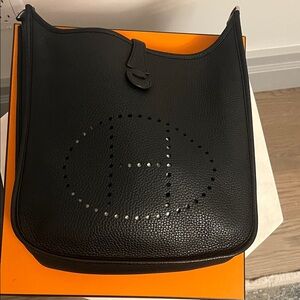 Hermes Black Crossbody Bag Medium